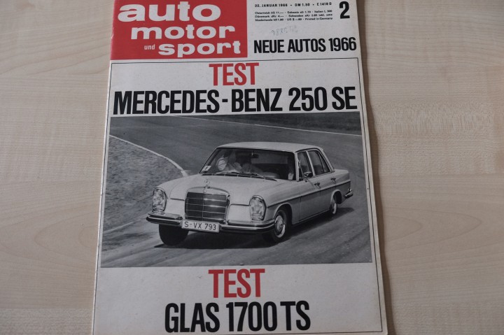 Deckblatt Auto Motor und Sport (02/1966)